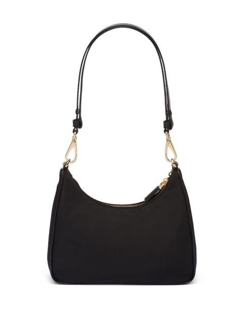 Prada triangle-logo shoulder bag - Black
