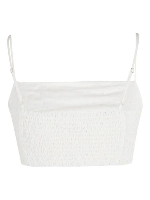 MC2 Saint Barth Florida broderie anglaise top - White