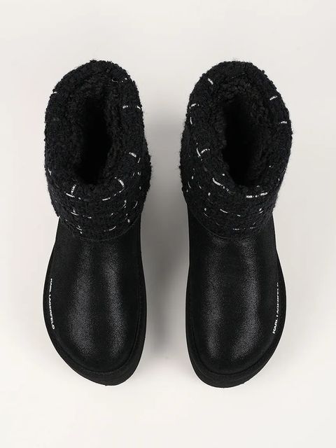 Karl Lagerfeld śniegowce THERMO kolor czarny KL48552 - zdjęcie produktu nr 2