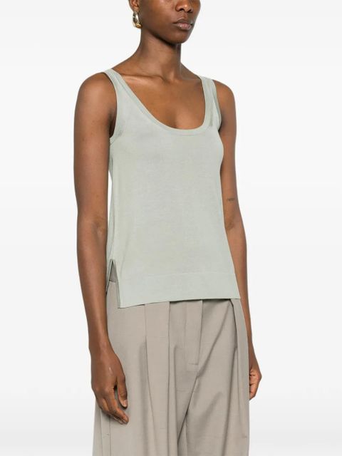 Max Mara scoop-neck tank top - Green