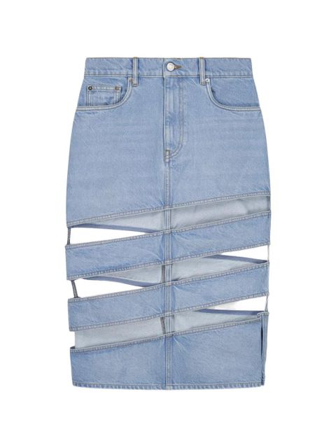 Coperni midi spiral denim skirt - Blue - zdjęcie produktu nr 1