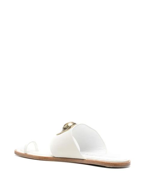 ETRO Crown Me leather sandals - White - zdjęcie produktu nr 2