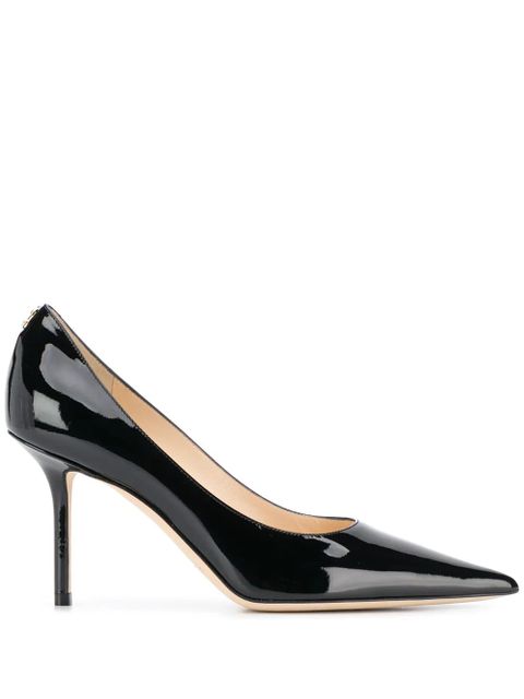 Jimmy Choo Love 85mm patent leather pumps - Black - zdjęcie produktu nr 1