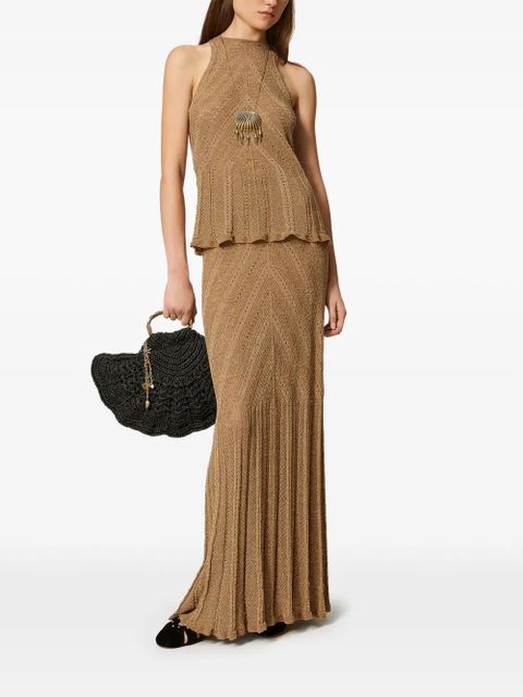 TWINSET knitted maxi skirt - Brown - zdjęcie produktu nr 2