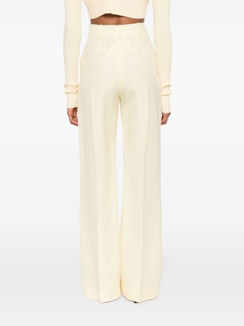 Jacquemus Le Pantalon Sauge flared trousers - Yellow