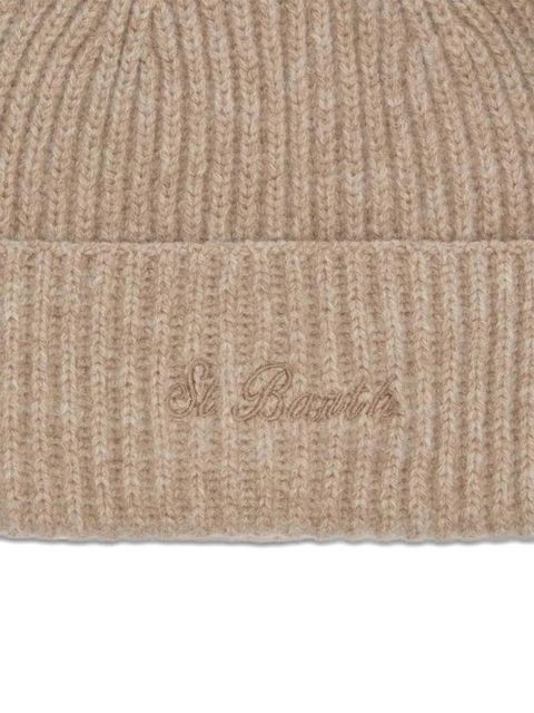 MC2 Saint Barth ribbed logo-embroidered beanie - Neutrals