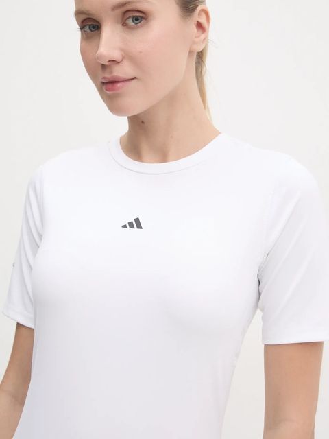 adidas Performance t-shirt treningowy Techfit kolor beżowy IX3254
