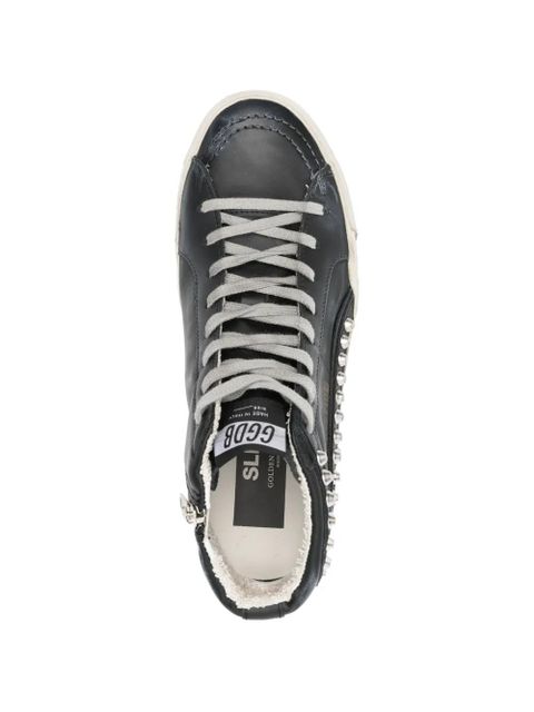 Golden Goose studded sneakers - White