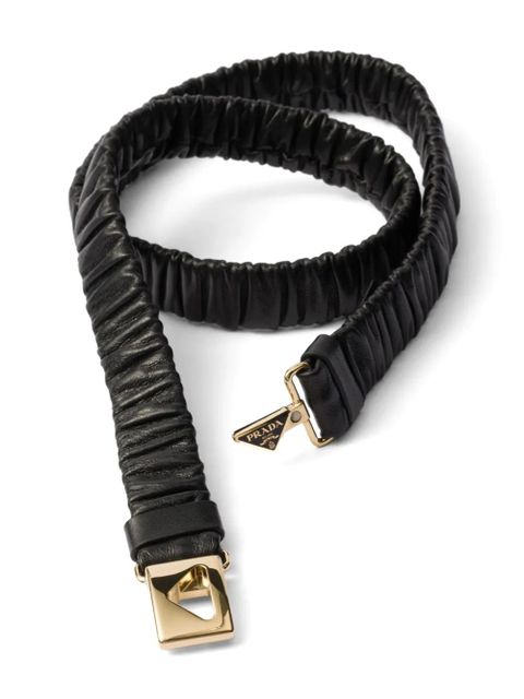 Prada leather belt - Black - zdjęcie produktu nr 2