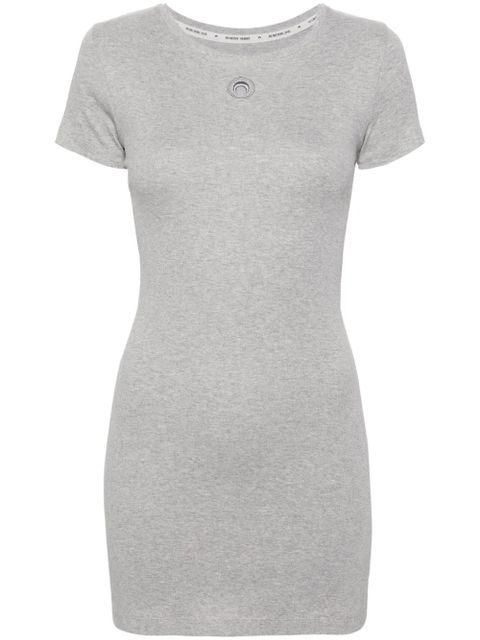 Marine Serre organic-cotton T-shirt dress - Grey - zdjęcie produktu nr 1