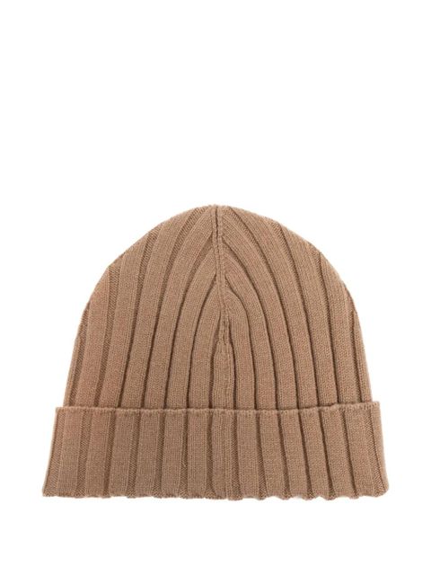 Dolce & Gabbana ribbed logo beanie - Neutrals
