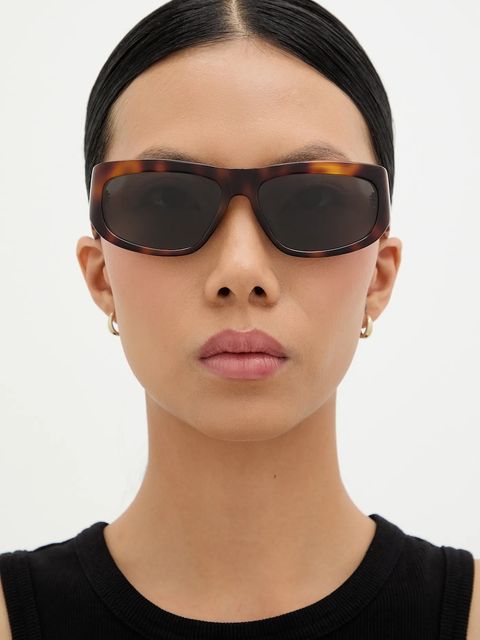 Jacquemus okulary przeciwsłoneczne PILOTA kolor brązowy JAC2C4SUN