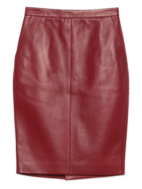 Saint Laurent Cassandre midi pencil skirt - Red - zdjęcie produktu nr 1