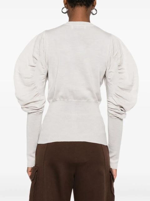 Vivienne Westwood puff-sleeve buttoned cardigan - Grey