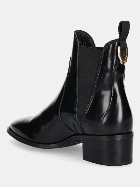 Gant sztyblety skórzane St Broomly damskie kolor czarny na słupku 31551095 - zdjęcie produktu nr 2