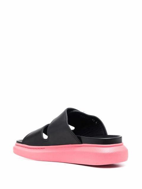 Alexander McQueen Double-strap two-tone 50mm sandals - Black - zdjęcie produktu nr 2