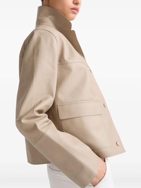 Yves Salomon leather jacket - Brown