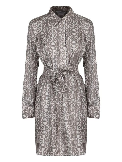 Max Mara Grembo monogram printed mini shirt dress - Neutrals - zdjęcie produktu nr 1