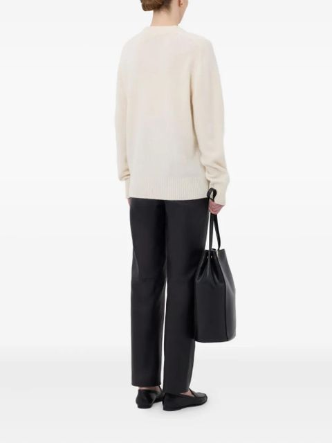 LouLou de Saison Baltra ribbed-hem cashmere sweater - White