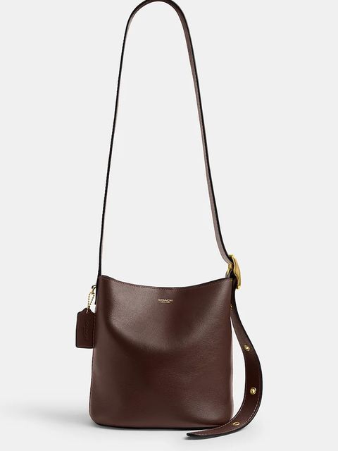 Coach torebka skórzana Bleecker Bucket Bag 21 kolor brązowy CCX07
