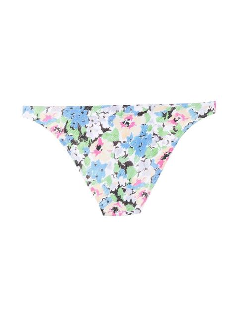 GANNI floral pattern bikini bottoms - Blue