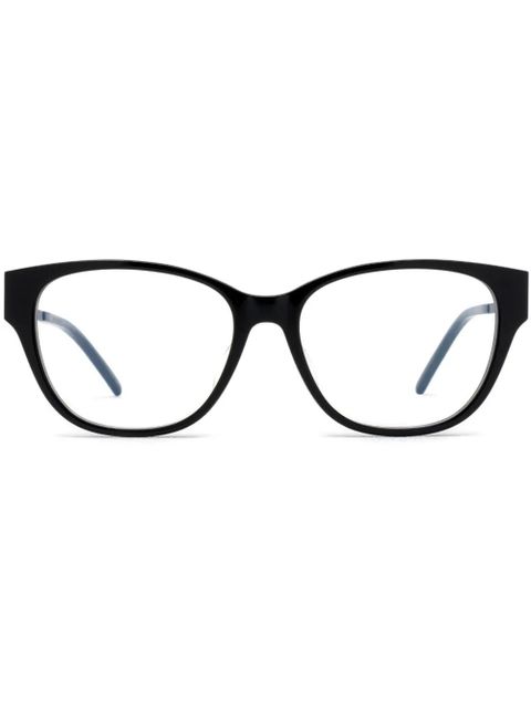 Saint Laurent Eyewear round-frame glasses - Black - zdjęcie produktu nr 1