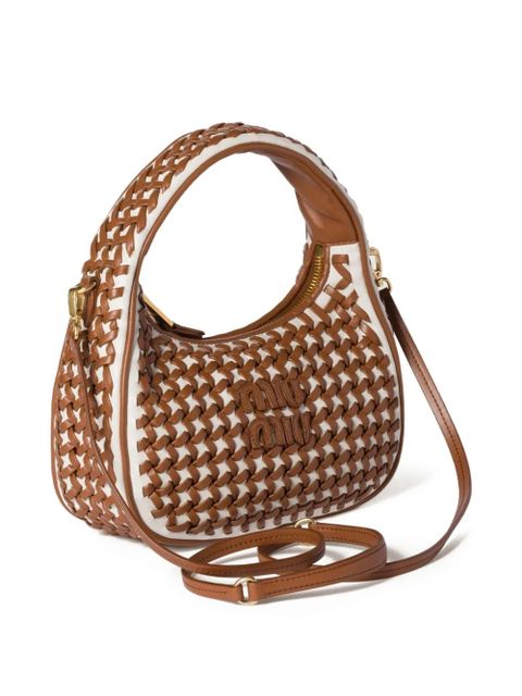Miu Miu Wander woven shoulder bag - Brown