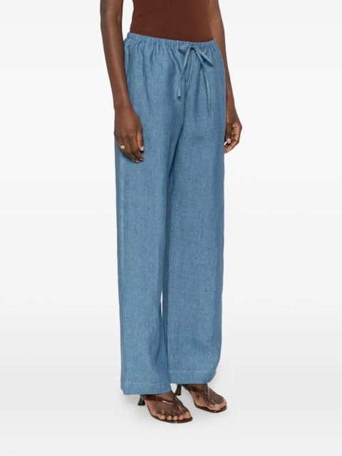 Róhe drawstring palazzo pants - Blue