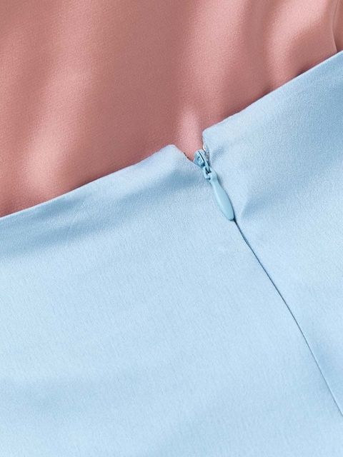 Trussardi spódnica kolor niebieski midi rozkloszowana