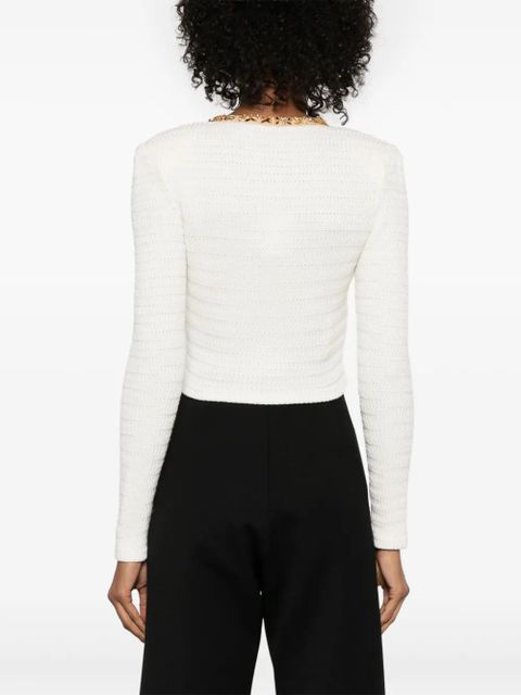 Self-Portrait embellished jacket - Neutrals