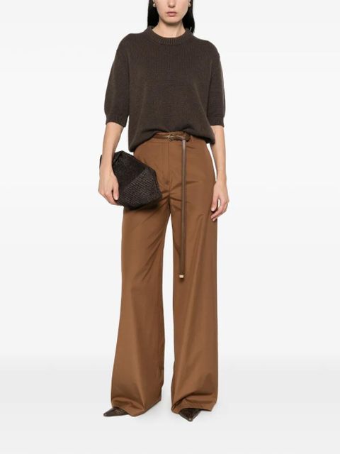 Max Mara belt-loops trousers - Brown - zdjęcie produktu nr 2