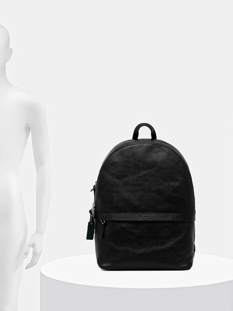 Coccinelle plecak skórzany damski kolor czarny duży E1.MUK.84.07.01