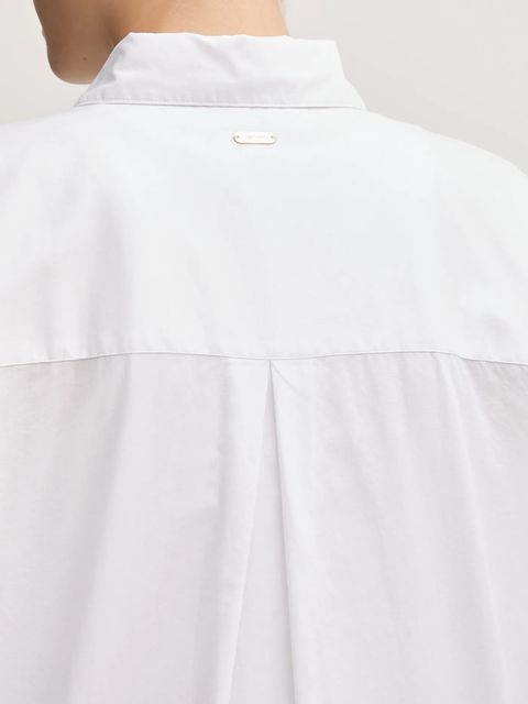 Barbour koszula bawełniana FREYA damska kolor biały regular z kołnierzykiem klasycznym LSH1699