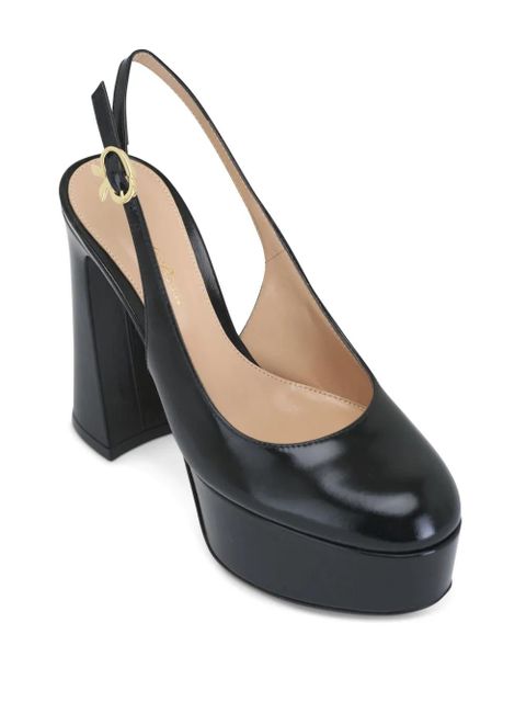 Gianvito Rossi 120mm Bessie leather sandals - Black - zdjęcie produktu nr 2