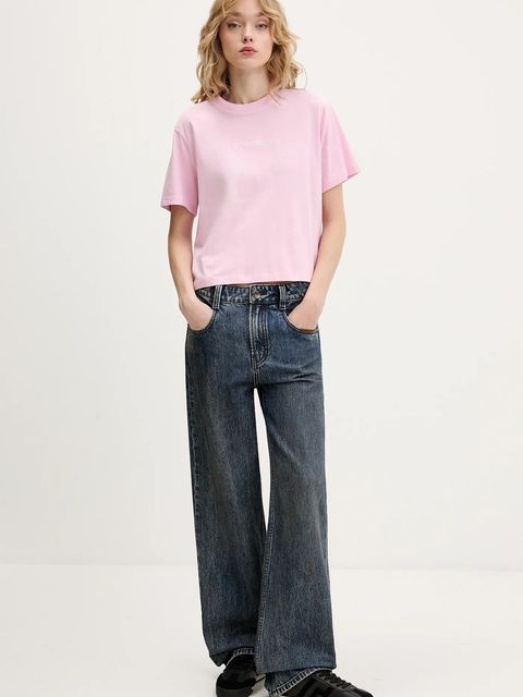 Guess Jeans t-shirt bawełniany - zdjęcie produktu nr 1