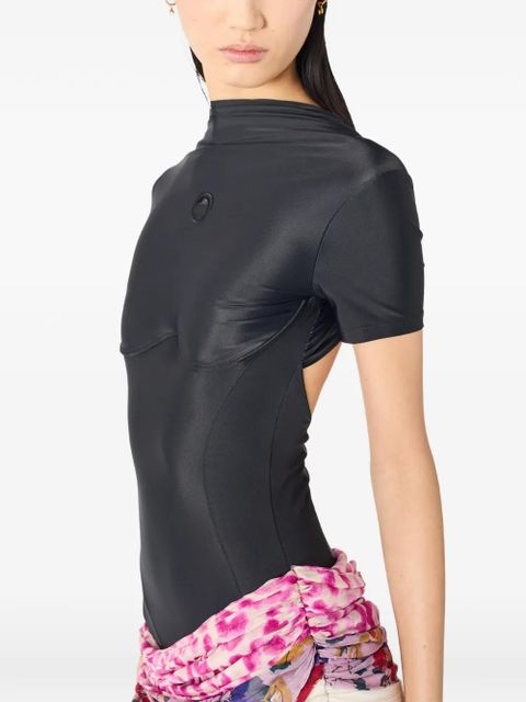 Marine Serre Scarves mini dress - Black