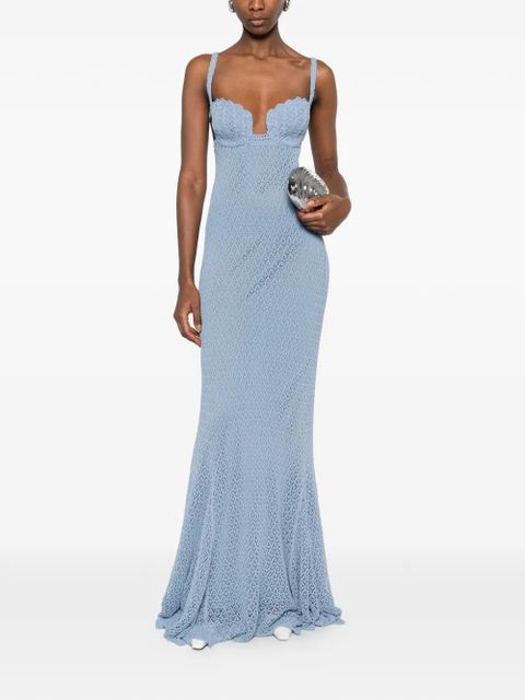 Blumarine lace dress - Blue - zdjęcie produktu nr 2