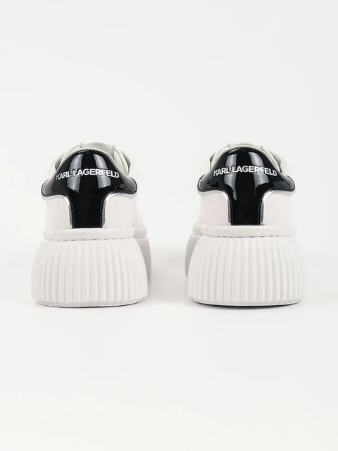 Karl Lagerfeld sneakersy skórzane KREEPER LO kolor biały KL42336T