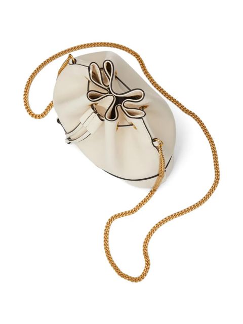 Valentino Garavani mini VLogo signature bucket bag in nappa leather - Neutrals