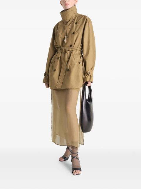 LEMAIRE double-breasted belted coat - Green - zdjęcie produktu nr 2