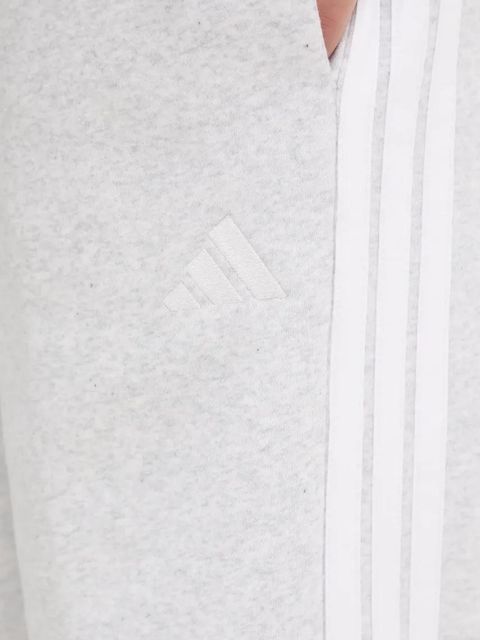 adidas spodnie dresowe Essentials damskie kolor szary wzorzyste IN6178