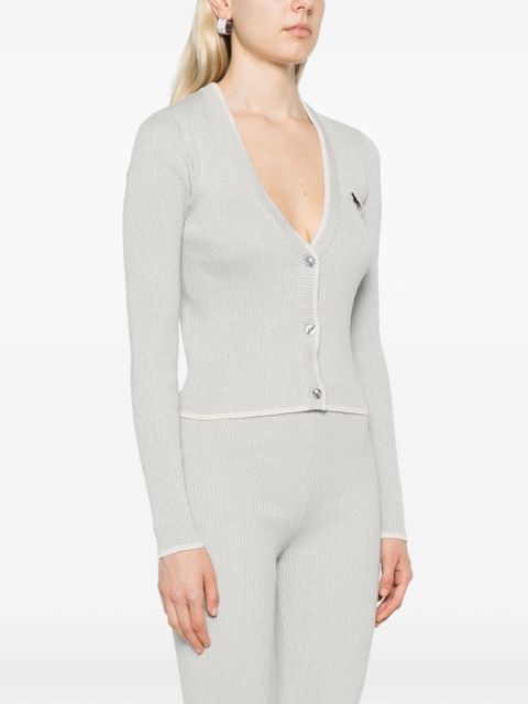 ROTATE BIRGER CHRISTENSEN ribbed cardigan - Grey