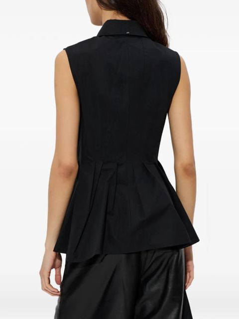 Sportmax Certosa pleated-detail shirt - Black