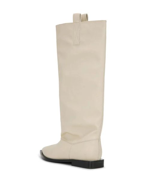 GANNI slouchy knee-high boots - Neutrals