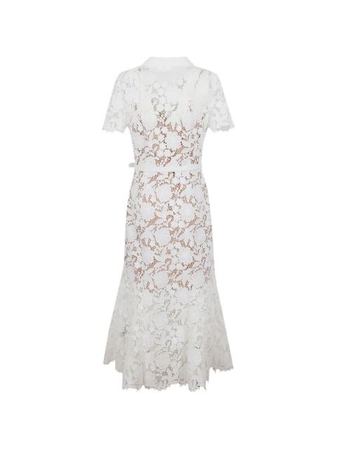 Self-Portrait lace midi dress - White - zdjęcie produktu nr 2
