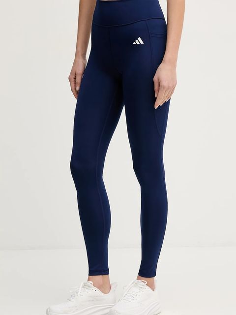 adidas Performance legginsy treningowe Essentials damskie kolor niebieski gładkie JI5514 - zdjęcie produktu nr 1