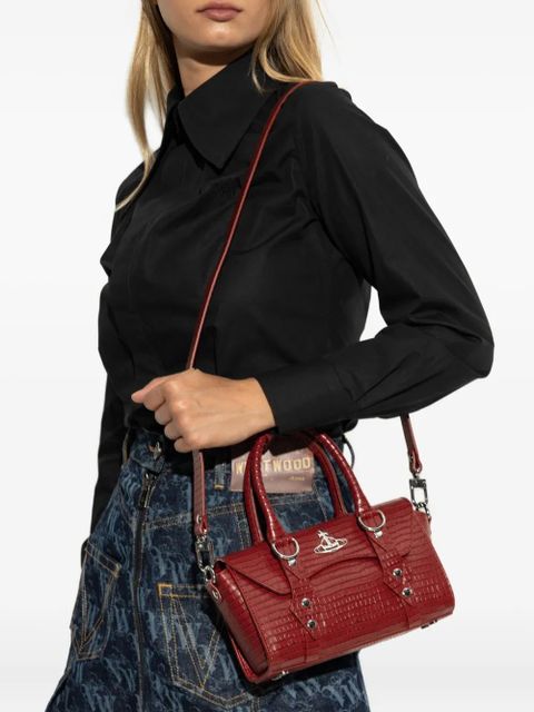 Vivienne Westwood mini Bettina crocodile-effect tote bag - Red