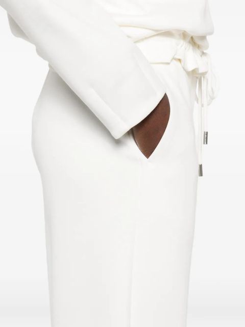 Max Mara wide-leg cotton trousers - White