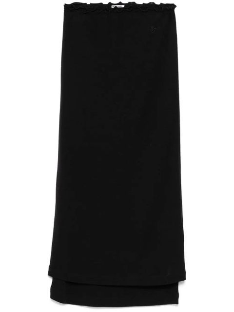 Jil Sander layered midi skirt - Black - zdjęcie produktu nr 1