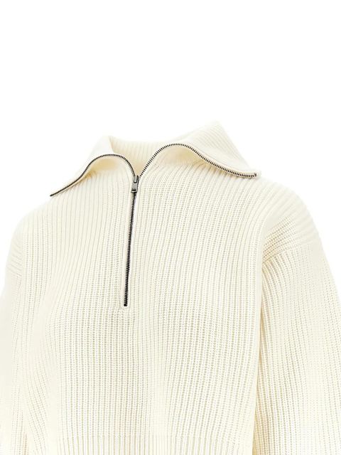 Max Mara half-zip ribbed pullover - White - zdjęcie produktu nr 2